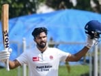 Maharashtra's Ruturaj Gaikwad during Day 3 of Ranji Trophy match against Mumbai at BKC on Sunday. (PTI) Maharashtra's Ruturaj Gaikwad during Day 3 of Ranji Trophy match against Mumbai at BKC on Sunday. (PTI)