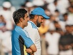 India's captain Rohit Sharma and head coach Gautam Gambhir after New Zealand won the second test and the series India's captain Rohit Sharma and head coach Gautam Gambhir after New Zealand won the second test and the series