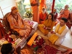 Shankaracharya Shri Avimukteshwaranand Saraswati at Parineeti Chopra and Raghav Chadha's home. Shankaracharya Shri Avimukteshwaranand Saraswati at Parineeti Chopra and Raghav Chadha's home.