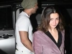 Alia Bhatt with Ranbir Kapoor at Soni Razdan's birthday celebration on Friday. Alia Bhatt with Ranbir Kapoor at Soni Razdan's birthday celebration on Friday.