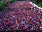 The Sanatan Jagran Manch held one of the biggest rallies in a few months in Chittagong to demand minority rights for Hindus in Bangladesh The Sanatan Jagran Manch held one of the biggest rallies in a few months in Chittagong to demand minority rights for Hindus in Bangladesh