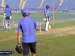 Gautam Gambhir looked on as Shubman Gill worked on a chink in his armour. Gautam Gambhir looked on as Shubman Gill worked on a chink in his armour.