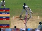 Virat Kohli was not happy at the ball-tracking system Virat Kohli was not happy at the ball-tracking system