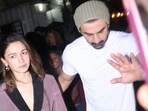 Ranbir Kapoor and Alia Bhatt were seen exiting a restaurant in Mumbai. Ranbir Kapoor and Alia Bhatt were seen exiting a restaurant in Mumbai.