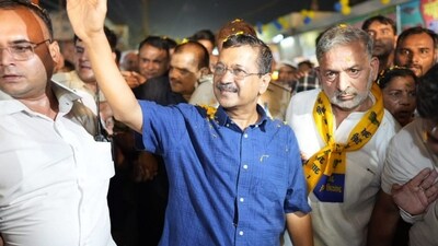 AAP National Convenor Arvind Kejriwal during his padyatra at Vikaspuri, in New Delhi. (PTI) AAP National Convenor Arvind Kejriwal during his padyatra at Vikaspuri, in New Delhi. (PTI)