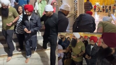 Diljit Dosanjh inside the Bangla Sahib in Delhi. Diljit Dosanjh inside the Bangla Sahib in Delhi.