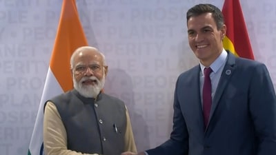 PM Narendra Modi meets Spain PM Pedro Sánchez (File image) (ANI) PM Narendra Modi meets Spain PM Pedro Sánchez (File image) (ANI)