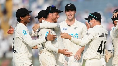 New Zealand defeated India by 113 runs in the second Test, to seal a 2-0 series-clinching victory. The result saw India's record of 18 consecutive bilateral home series wins come to an end. (AP) New Zealand defeated India by 113 runs in the second Test, to seal a 2-0 series-clinching victory. The result saw India's record of 18 consecutive bilateral home series wins come to an end. (AP)