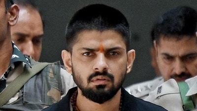 Jailed gangster Lawrence Bishnoi. (REUTERS) Jailed gangster Lawrence Bishnoi. (REUTERS)