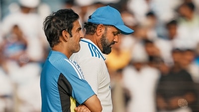 India's captain Rohit Sharma and head coach Gautam Gambhir after New Zealand won the second test and the series (PTI) India's captain Rohit Sharma and head coach Gautam Gambhir after New Zealand won the second test and the series (PTI)