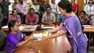 Congress General Secretary Priyanka Gandhi Vadra in Wayanad. (ANI) Congress General Secretary Priyanka Gandhi Vadra in Wayanad. (ANI)