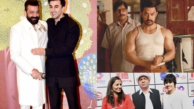Sanju was based on the life of actor Sanjay Dutt, Dangal was based on the Phogat family. Sanju was based on the life of actor Sanjay Dutt, Dangal was based on the Phogat family.