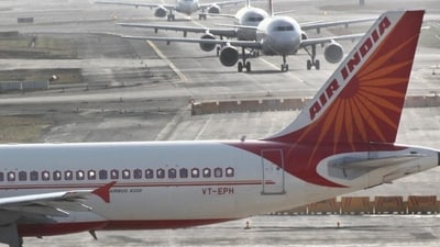 A hoax caller who has been making false bomb threat calls at the Mumbai airport again claimed that 23 AI flights were under terror threat. (Prasad Gori/HT File Photo) A hoax caller who has been making false bomb threat calls at the Mumbai airport again claimed that 23 AI flights were under terror threat. (Prasad Gori/HT File Photo)