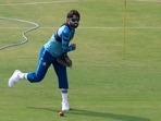 October 22, 2024 Pakistan's Mohammad Rizwan during practice REUTERS/Akhtar Soomro