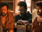 Karthi, Kamal Haasan, Vijay in stills from Kaithi, Vikram and Leo. 