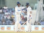 India's Shubman Gill and Virat Kohli encourage each other while batting. India's Shubman Gill and Virat Kohli encourage each other while batting.