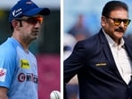 Gautam Gambhir and Ravi Shastri Gautam Gambhir and Ravi Shastri