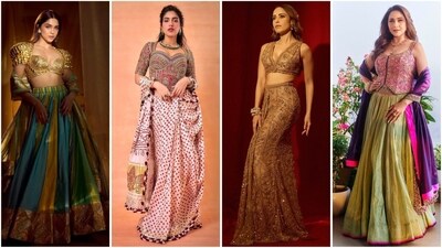 Diwali is just around the corner, and Bollywood is celebrating in full swing! With back-to-back Diwali parties, celebs are stepping out in their most stylish ethnic looks. From elegant sarees to glamorous lehengas, our B-town divas are truly slaying the festive fashion game. Let’s take a look at some of their enchanting outfits. (Instagram) Diwali is just around the corner, and Bollywood is celebrating in full swing! With back-to-back Diwali parties, celebs are stepping out in their most stylish ethnic looks. From elegant sarees to glamorous lehengas, our B-town divas are truly slaying the festive fashion game. Let’s take a look at some of their enchanting outfits. (Instagram)