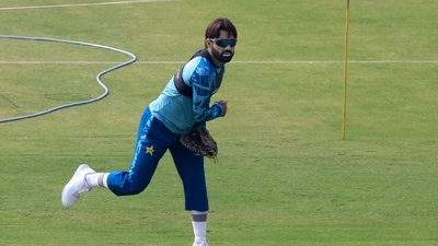October 22, 2024 Pakistan's Mohammad Rizwan during practice REUTERS/Akhtar Soomro (REUTERS)