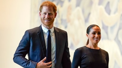 FILE - Prince Harry and Meghan Markle arrive at United Nations headquarters, July 18, 2022. (AP Photo/Seth Wenig, File) (AP) FILE - Prince Harry and Meghan Markle arrive at United Nations headquarters, July 18, 2022. (AP Photo/Seth Wenig, File) (AP)