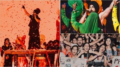 Diljit Dosanjh performed in Delhi on Saturday. Diljit Dosanjh performed in Delhi on Saturday.