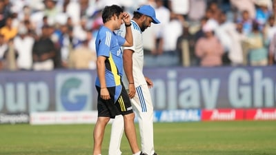 India's head coach Gautam Gambhir, left, and India's captain Rohit Sharma reacts after their lost against New Zealand on the day three of the second cricket test match at the Maharashtra Cricket Association Stadium , in Pune, India, Saturday, Oct. 26, 2024 (AP) India's head coach Gautam Gambhir, left, and India's captain Rohit Sharma reacts after their lost against New Zealand on the day three of the second cricket test match at the Maharashtra Cricket Association Stadium , in Pune, India, Saturday, Oct. 26, 2024 (AP)