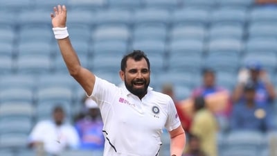 India pacer Mohammed Shami during the second Test between India and South Africa at Pune in October, 2019. (BCCI file photo) India pacer Mohammed Shami during the second Test between India and South Africa at Pune in October, 2019. (BCCI file photo)