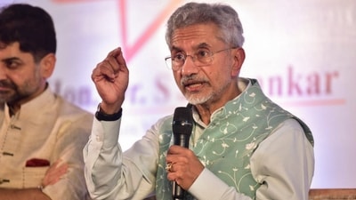 External Affairs Minister S Jaishankar during an event titled 'Emerging Opportunities in Present Global Scenario', in Pune, Maharashtra. (PTI) External Affairs Minister S Jaishankar during an event titled 'Emerging Opportunities in Present Global Scenario', in Pune, Maharashtra. (PTI)