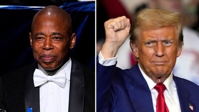 Eric Adams defends Donald Trump, blasts claims ex-prez is a ‘fascist’ (AP Photo/Julia Demaree Nikhinson, AP Photo/Matt Rourke) Eric Adams defends Donald Trump, blasts claims ex-prez is a ‘fascist’ (AP Photo/Julia Demaree Nikhinson, AP Photo/Matt Rourke)