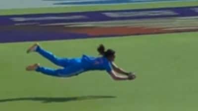 Radha Yadav takes a phenomenal catch ((BCCI Women/X) ) Radha Yadav takes a phenomenal catch ((BCCI Women/X) )