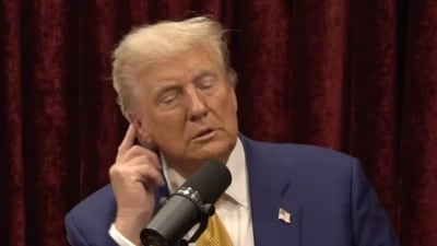 “I did McDonald's last week and I actually got a call from Sundar (Pichai),” Trump said on his appearance on the Joe Rogan podcast. “He said, ‘This is the biggest thing we've had in years.'” (YouTube/PowerfulJRE) “I did McDonald's last week and I actually got a call from Sundar (Pichai),” Trump said on his appearance on the Joe Rogan podcast. “He said, ‘This is the biggest thing we've had in years.'” (YouTube/PowerfulJRE)