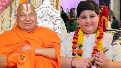 Swami Rambhadracharya slammed 10-year-old 'Bal Sant Baba' Abhinav Arora for his dance at an event. (Instagram) Swami Rambhadracharya slammed 10-year-old 'Bal Sant Baba' Abhinav Arora for his dance at an event. (Instagram)