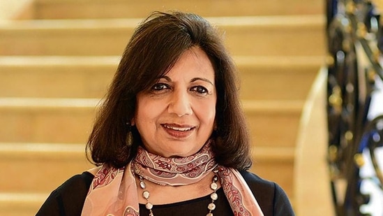 Kiran Mazumdar Shaw is the chairperson of biopharma major Biocon (HT Photo)