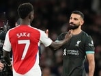 Bukayo Saka gave Arsenal the lead in the ninth minute Bukayo Saka gave Arsenal the lead in the ninth minute