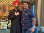 Diljit Dosanjh met BJP spokesperson Jaiveer Shergill in Delhi.