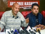 Awami Ittehad Party (AIP) chief Sheikh Abdul Rashid, popularly known as Engineer Rashid, addresses a press conference, in Srinagar Awami Ittehad Party (AIP) chief Sheikh Abdul Rashid, popularly known as Engineer Rashid, addresses a press conference, in Srinagar