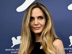 Angelina Jolie at the photocall of the movie Maria, a biopic on Maria Callas, during the 81st International Venice Film Festival at Venice Lido. (Photo by Marco BERTORELLO / AFP)