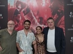 (L-R) Ian Collie, Akshay Ajit Singh, Shahana Goswami, Stephen Corvini