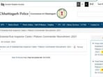 CG Police SI final result has been announced at cgpolice.gov.in(Official website/screenshot)