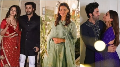 Alia Bhatt's ethnic ensembles for Diwali over the years. Alia Bhatt's ethnic ensembles for Diwali over the years.
