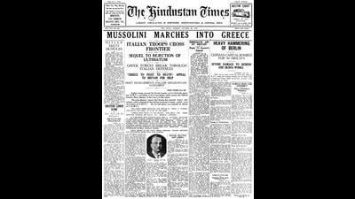 HT This Day: October 29, 1940 -- Mussolini marches into Greece (HT) HT This Day: October 29, 1940 -- Mussolini marches into Greece (HT)