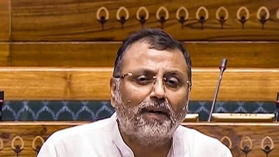 Nishikant Dubey has argued rising Muslim populations have led to neglect of tribals in Jharkhand (HT_PRINT) Nishikant Dubey has argued rising Muslim populations have led to neglect of tribals in Jharkhand (HT_PRINT)