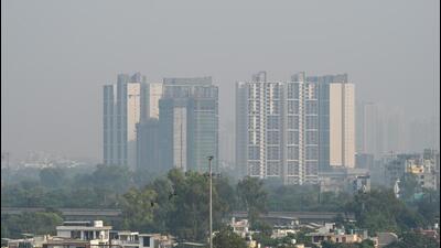 On October 9, 2024, the Noida authority’s public health department sent a letter to all housing and other buildings asking them to install anti-smog guns on rooftops as part of Stage 2 of the graded response action plan (Grap), which is currently in force in Delhi and National Capital Region (NCR). (Sunil Ghosh/HT Photo) On October 9, 2024, the Noida authority’s public health department sent a letter to all housing and other buildings asking them to install anti-smog guns on rooftops as part of Stage 2 of the graded response action plan (Grap), which is currently in force in Delhi and National Capital Region (NCR). (Sunil Ghosh/HT Photo)