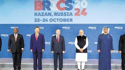 Prime Minister Narendra Modi with other world leaders at the BRICS summit in Kazan, Russia, earlier this month. (AFP)