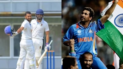 Ayush Pandey's father wants his son to "give the country the same joy" that Tendulkar gave by winning the World Cup (TNCA/Getty Images) Ayush Pandey's father wants his son to "give the country the same joy" that Tendulkar gave by winning the World Cup (TNCA/Getty Images)