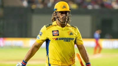 MS Dhoni was dismissed for 25 against RCB in IPL 2024 (BCCI)