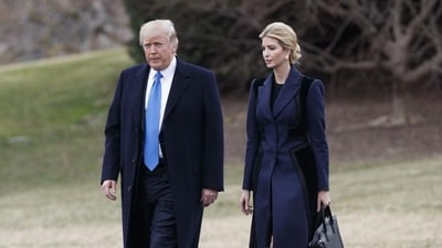 United States President Donald Trump and his daughter Ivanka Trump at the White House in Washington. (AP File Photo) United States President Donald Trump and his daughter Ivanka Trump at the White House in Washington. (AP File Photo)