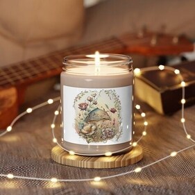Scented candles can enhance indoor ambiance but often release harmful VOCs like formaldehyde. (Pinterest)