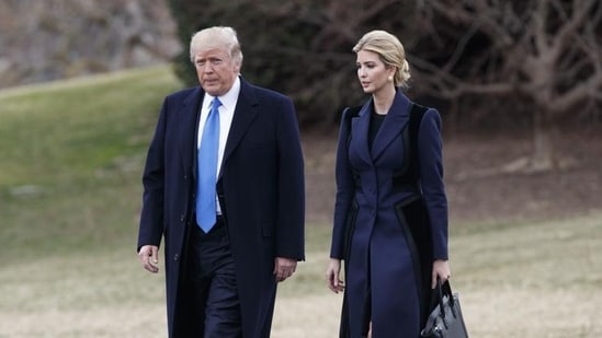 United States President Donald Trump and his daughter Ivanka Trump at the White House in Washington. (AP File Photo)