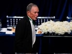 Michael Bloomberg arrives for the 79th annual Alfred E. Smith Memorial Foundation Dinner, Thursday, Oct. 17, 2024, in New York. (AP Photo/Julia Demaree Nikhinson)